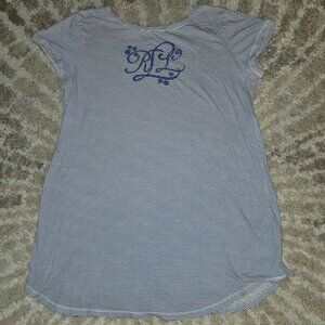 Lauren Ralph Lauren Short Sleeve Striped Sleep ShirtSize L